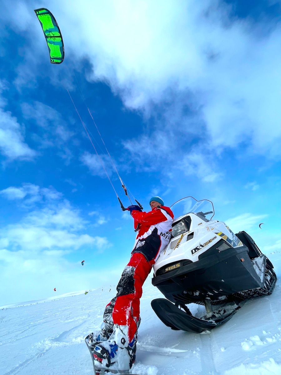 Снегоходная поддержка кайтеров